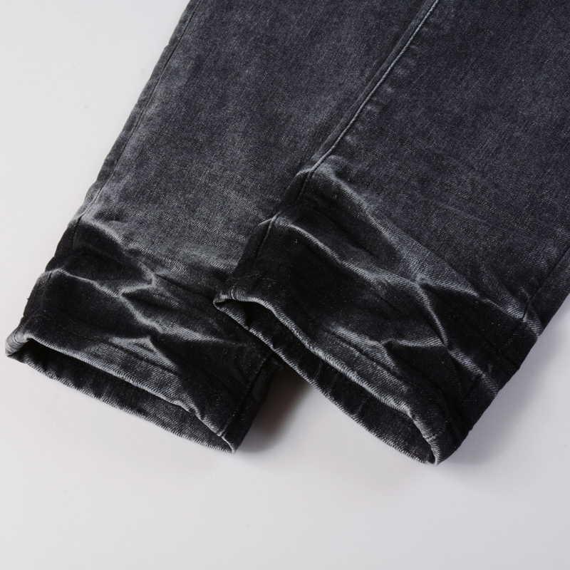 Men'S Fashion Grey Jeans - Y2K Moda Erkek Slim Fit Esnek