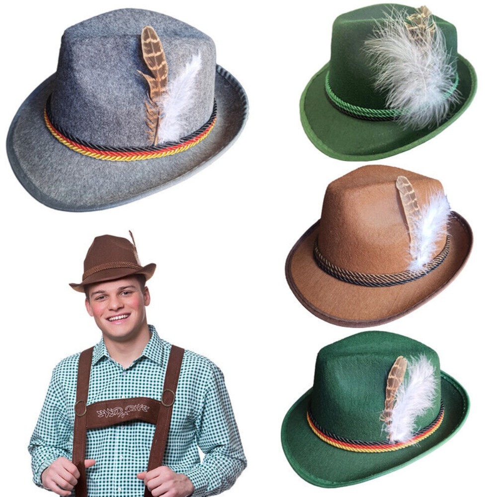 Men'S Fashion With Hat - Moda Tüy Süslemeli Şapka Batı tarzı