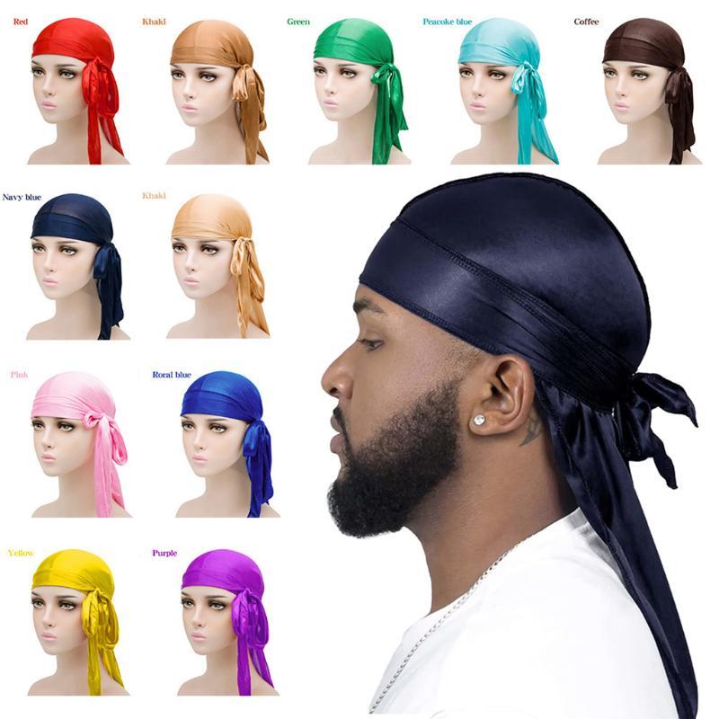 Men'S Fashion With Hat - Unisex Ipeksi Uzun Kuyruk Durag Korsan