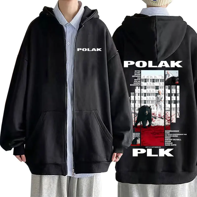 Rapper Plk Polak Baskılı Fermu - Mens Fashion Zip Up Hoodies incelemesi ve fiyatı
