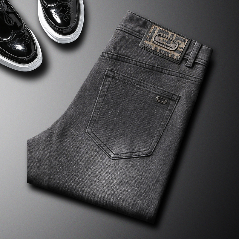 2025 sonbahar yeni moda marka  - Men'S Fashion Grey Jeans incelemesi ve fiyatı