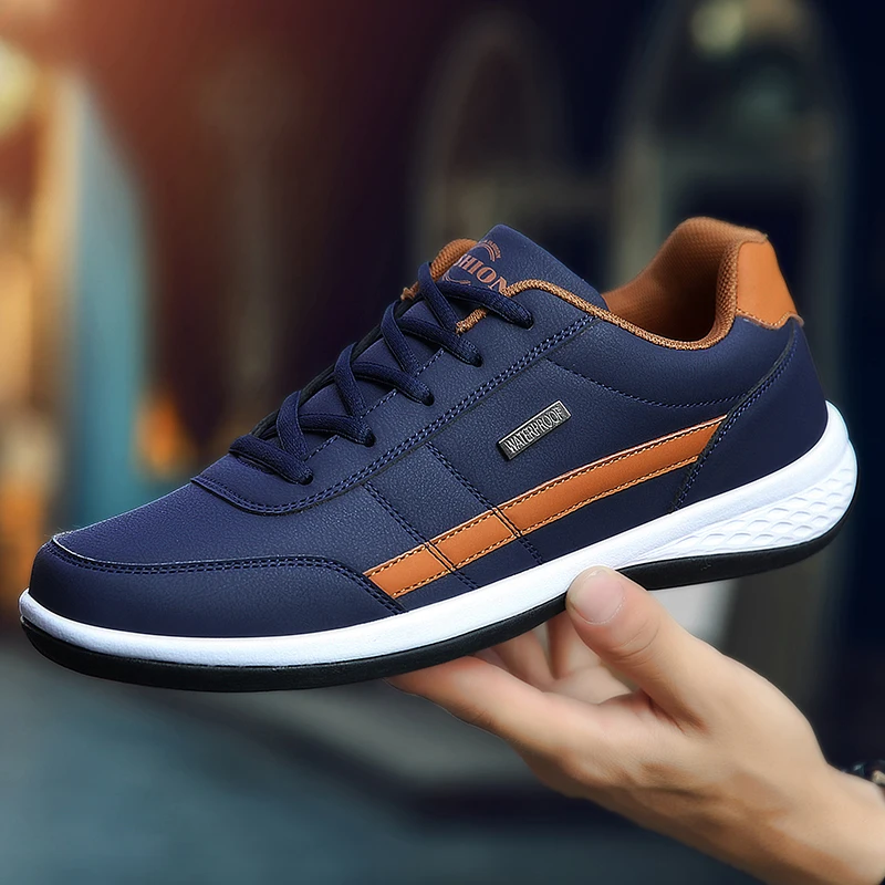 Deri PU erkek ayakkabıları spo - Mens Fashion Trainers incelemesi ve fiyatı