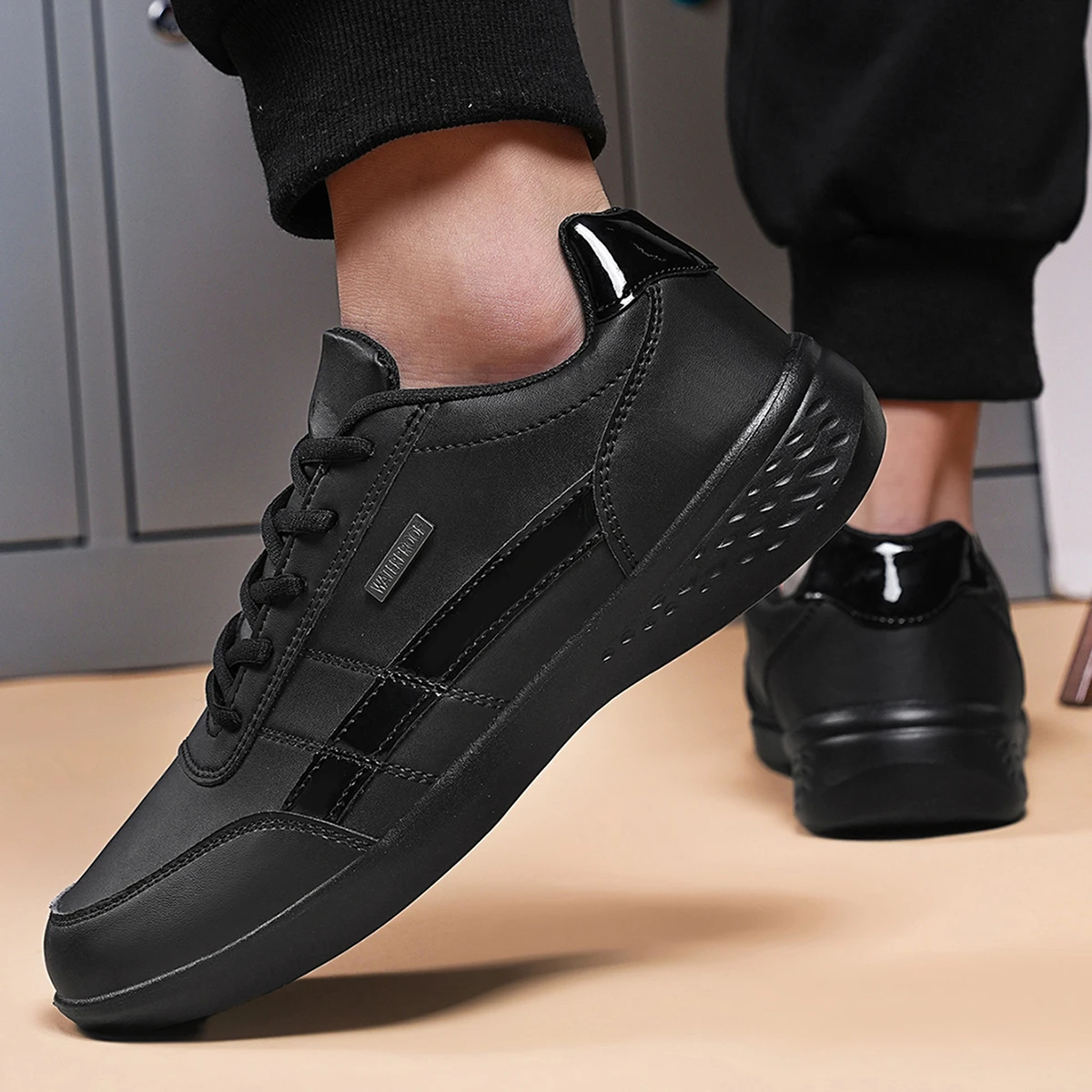 Deri PU erkek ayakkabıları spo - Mens Fashion Trainers incelemesi ve fiyatı