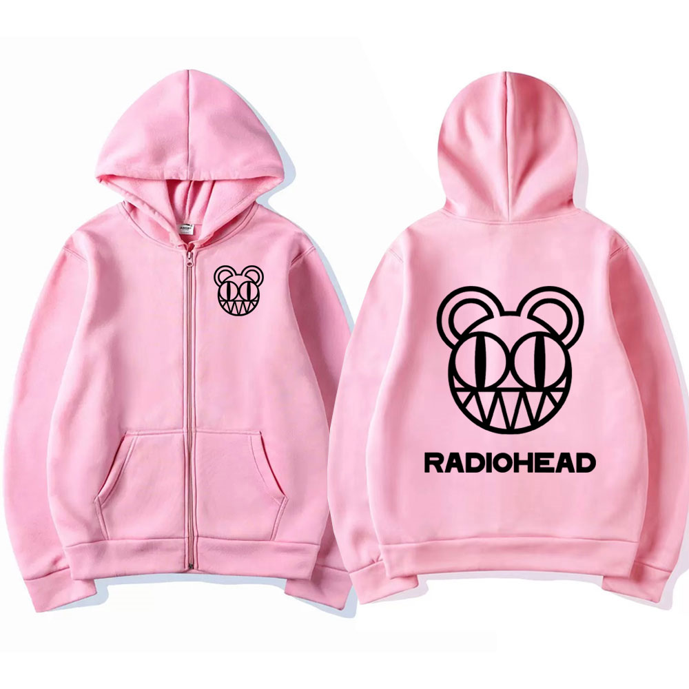 Rock Band Radiohead Logo Fermu - Mens Fashion Zip Up Hoodies incelemesi ve fiyatı