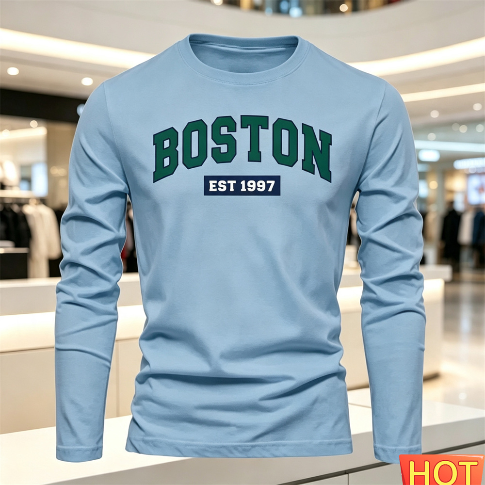 Sonbahar Yaz Erkek Uzun Kollu  - Men'S Fashion T Shirts incelemesi ve fiyatı