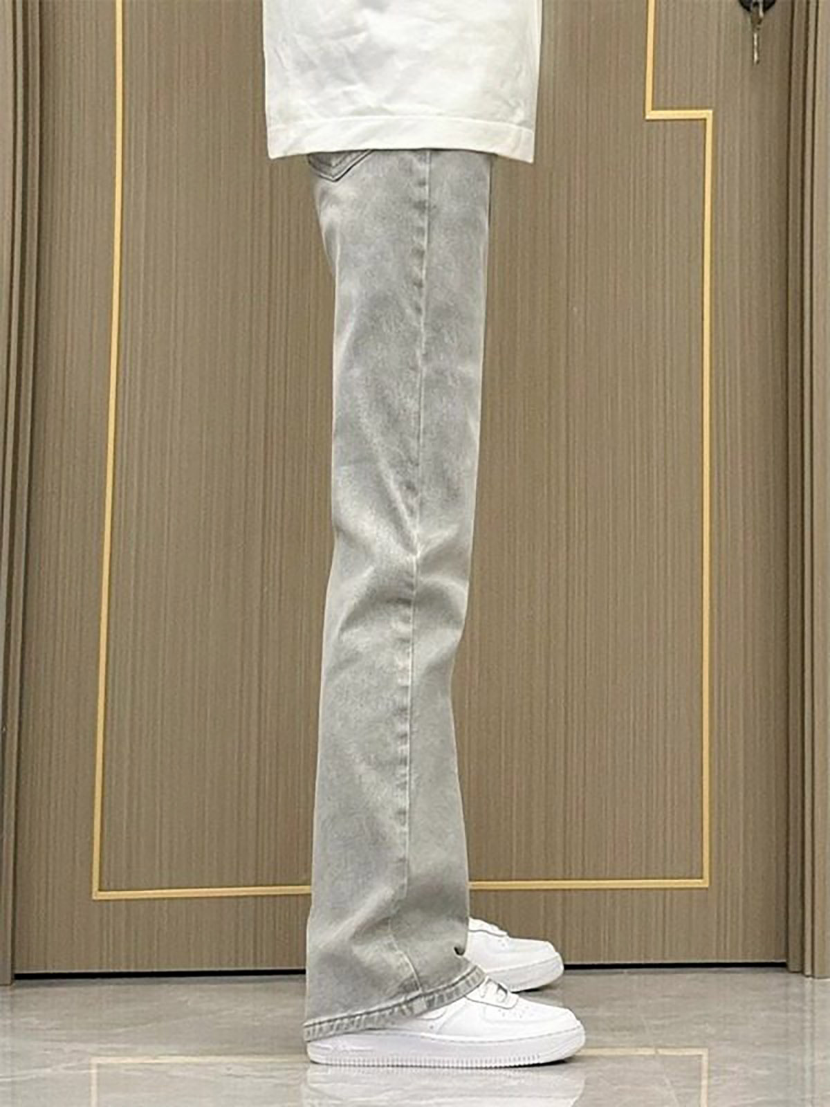 Duman Grisi Düz Paça Dar Kesim - Men'S Fashion Grey Jeans incelemesi ve fiyatı