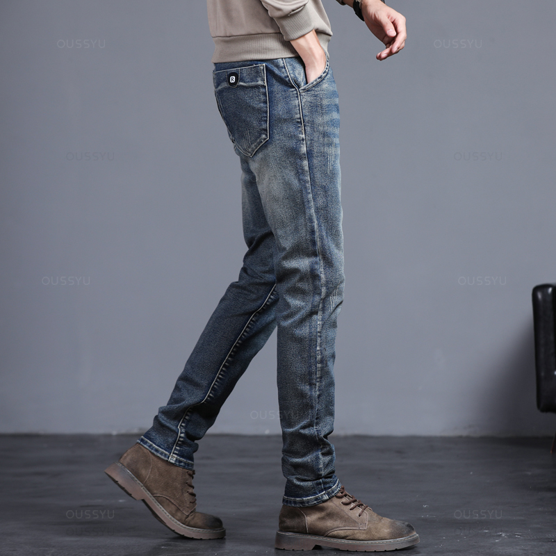 İlkbahar Sonbahar erkek Klasik - Men'S Fashion Grey Jeans incelemesi ve fiyatı